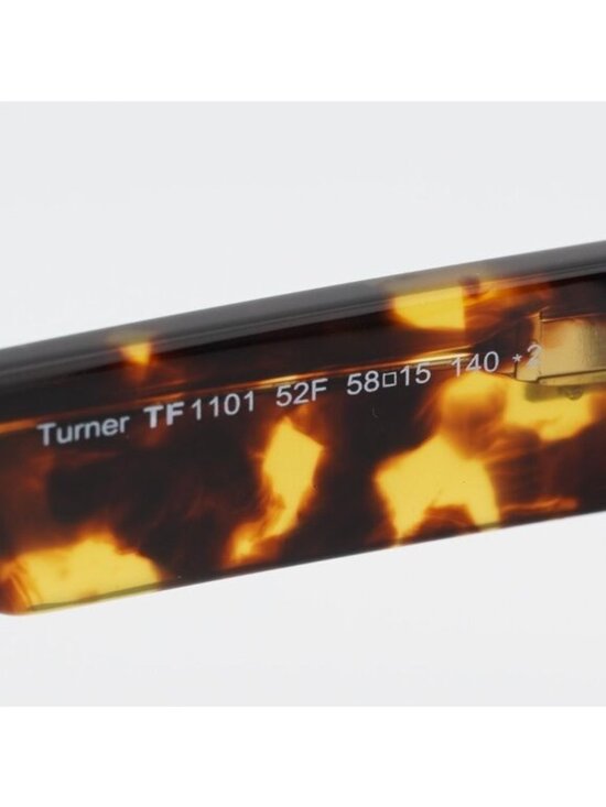 Tom Ford Turner FT1101 52F Sunglasses Havana Aviator Frame, Brown Lenses main image 5